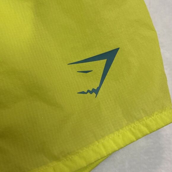 Gymshark Pulse 2 In 1 Women's Lined Neon Yellow Athletic Shorts Size Medium NWOT - Picture 6 of 16